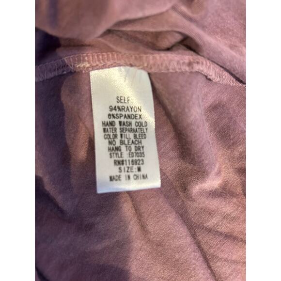 ANTHROPOLOGIE EASEL Mauve Oversized Josy Babydoll Drop Sleeve Dress MEDIUM - Picture 8 of 8